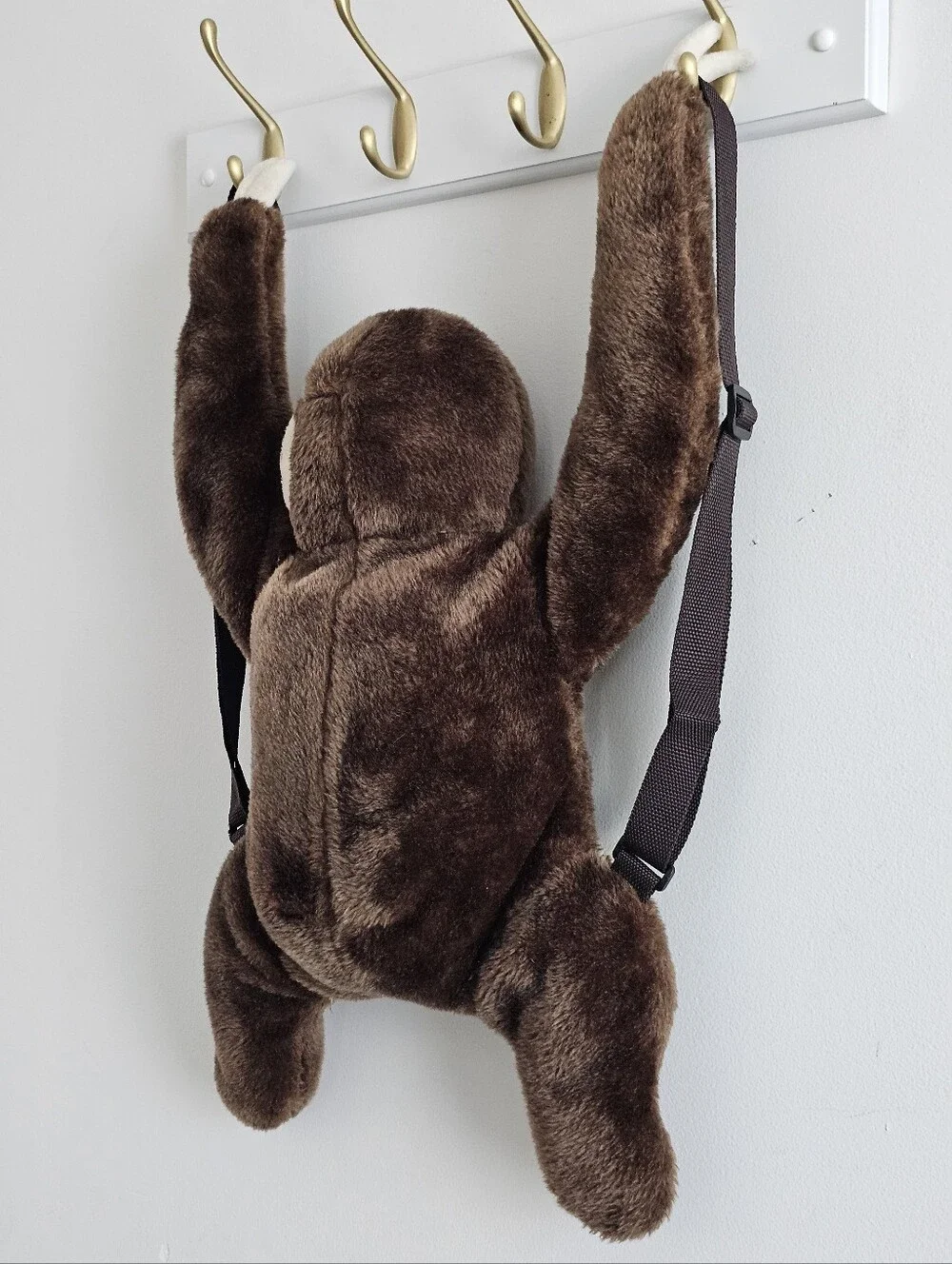 Adventure Planet Plush Sloth Backpack Brown Hanging Monkey Style Stuffed Animal